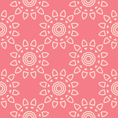 Floral seamless pattern. Pink wallpaper background