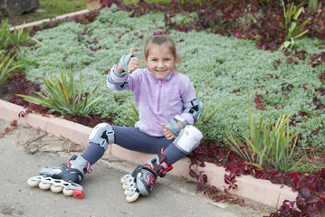 girl on roller skates