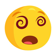 Fototapeta premium Emoji social network reactions icon, vector illustration