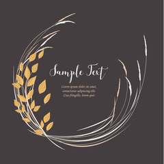 Autumn leaves decoration