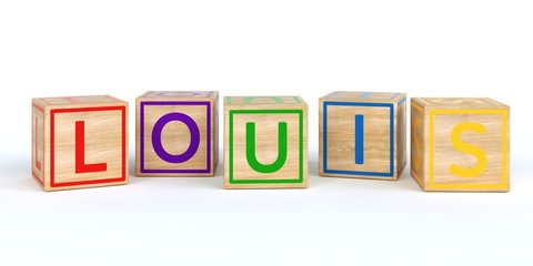 Name Louis bunte W&uuml;rfel