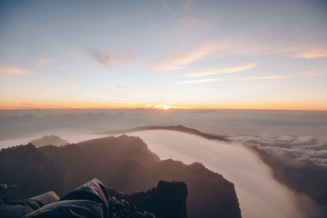 sunrise above the clouds - 176754960