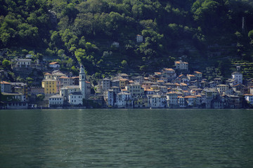 ,Lake Como, Brienno, small town on the left side of the Lake.
