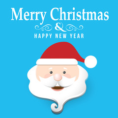 Christmas background with Santa Claus 