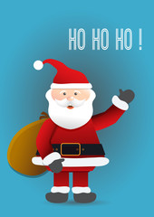 Christmas background with Santa Claus 