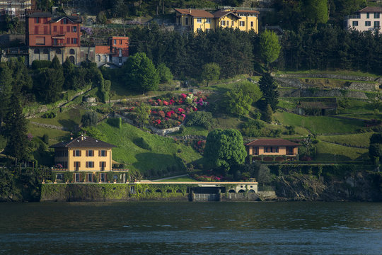 .Lombardy; Lake Como, Blevio, gardens.