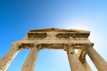 Fototapeta premium Gate at roman Agora in Athens, Greece