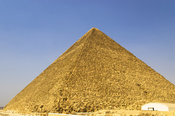 Fototapeta na wymiar Pyramid of Cheops against the sky