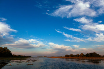 Fototapeta na wymiar Okavango river, Okanvango delta, Botswana