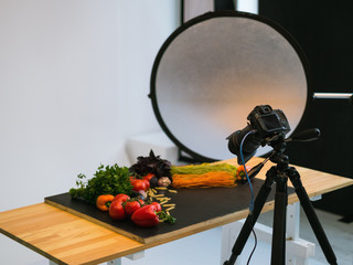 food photography photo studio art blog concept