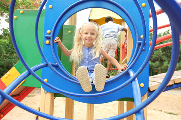 Cute little girl on playground