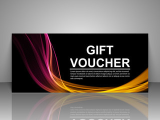 Gift voucher template.