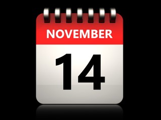 3d 14 november calendar