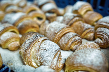 Tray of croissants