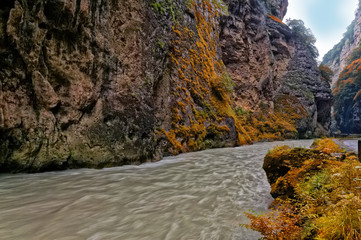 Obraz premium The mountain river.
