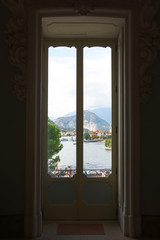 View of Lake Maggiore and its islands from the Borromeo Palace on the Mother Island - Stresa - Italy