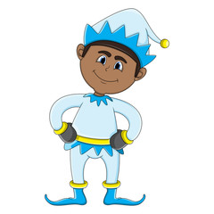 Christmas elf cartoon