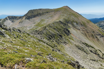 Amazing Landscape of Kadiev rid peak from Dzhano peak, Pirin Mountain, Bulgaria