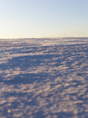 Winter snow drifts