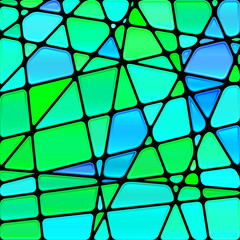 abstract vector stained-glass mosaic background