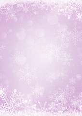 Pastel purple winter snow holiday paper background