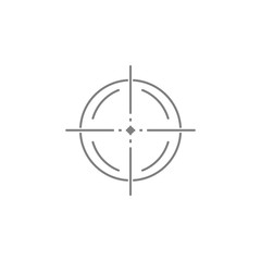 Target icon, sight sniper symbol iicon