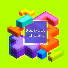 abstract isometric pattern, creative background
