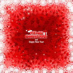 merry christmas red snow