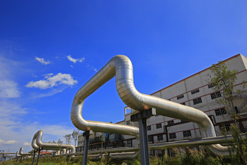 Industrial pipeline equipment of the factory