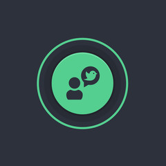 Modern Circle App Button