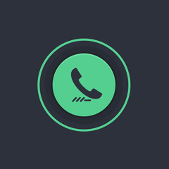 Obraz premium Modern Circle App Button