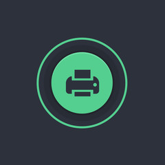 Modern Circle App Button