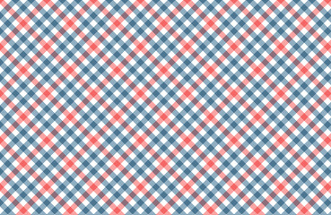 Tartan Vector Patterns, Red, White And Blue