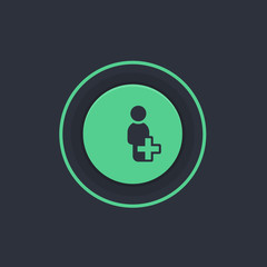 Modern Circle App Button