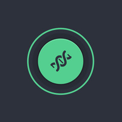 Modern Circle App Button