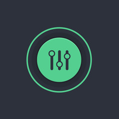 Modern Circle App Button