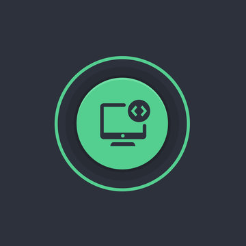 Modern Circle App Button