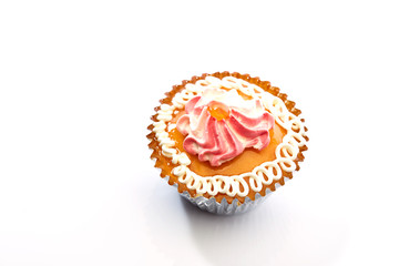 cup cake isolated on white