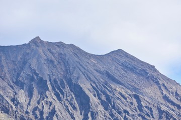 Close-Up View of Sakurajima Volcano Crater in Kagoshima Prefecture