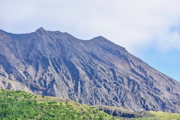 Fototapeta premium Beautiful Scenery of Sakurajima Volcano Crater
