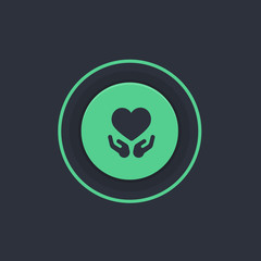 Modern Circle App Button