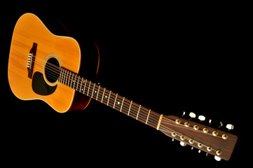 Obraz na płótnie Canvas 12 String Acoustic Guitar