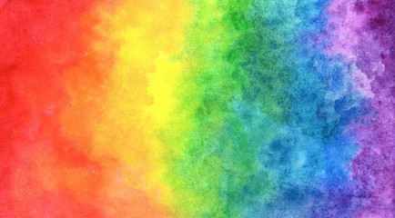 Rainbow in watercolor - 176798747