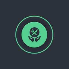 Modern Circle App Button