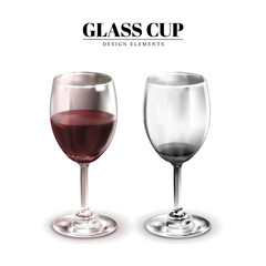 Glass cup mockup