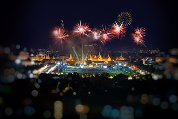Obraz premium Bangkok city with grand place Thailand.