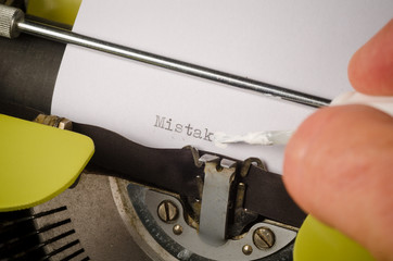 Using correction fluid