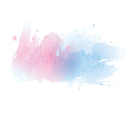 Vector watercolor splash texture background.