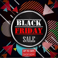 Black Friday sale. Vintage abstract background
