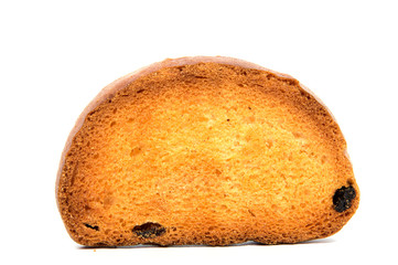 Croutons isolated on white background.